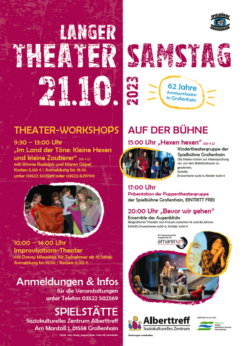 „Langer Theatersamstag“ zum 62. Geburtstag